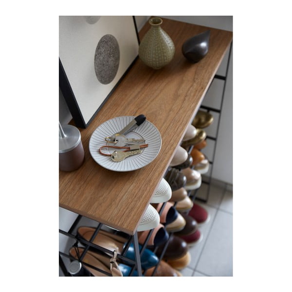 Čierna kovová skrinka na topánky Tower – YAMAZAKI-image-3