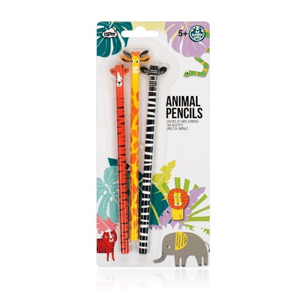 Sada 3 ceruziek NPW Animal Pencils
