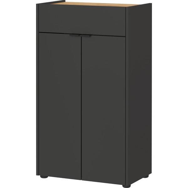 Antracitová vysoká kúpeľňová skrinka 60x98 cm Forano – Germania-image-3