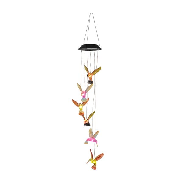 Závesná solárna LED dekorácia Best Season Hummingbirds, 6 svetielok