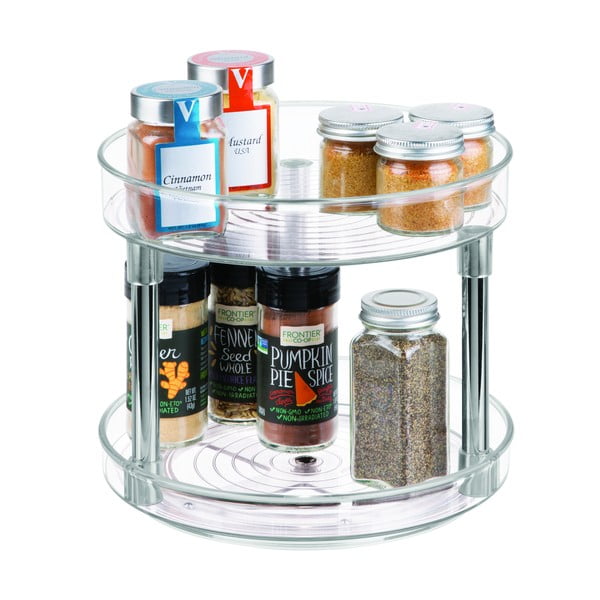 Otočný stojan na dochucovadlá iDesign Linus, ⌀ 22,9 cm-image-2