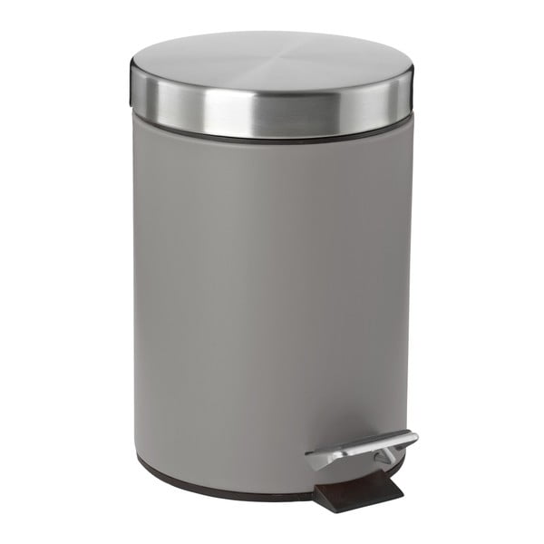 Sivý pedálový odpadkový kôš Zone Confetti, 3 l