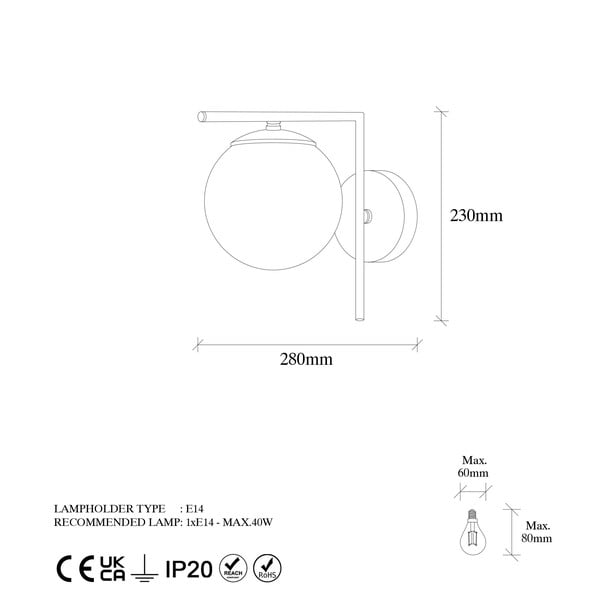 Nástenné svietidlo v bielo-zlatej farbe ø 15 cm Antique – Opviq lights-image-4