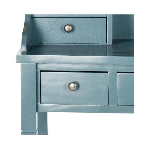 Modrý písací stôl Olivia Ocean-image-2