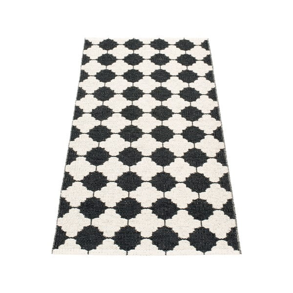 Čierno-biely vnútorný a vonkajší behúň 70x150 cm Marre Black Coral – Pappelina-image-2