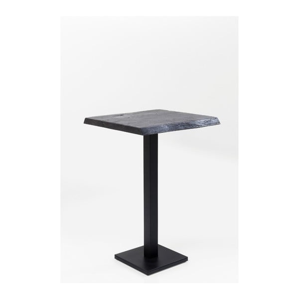 Čierny barový stolík Kare Design Pure Nature, 70 × 70 cm