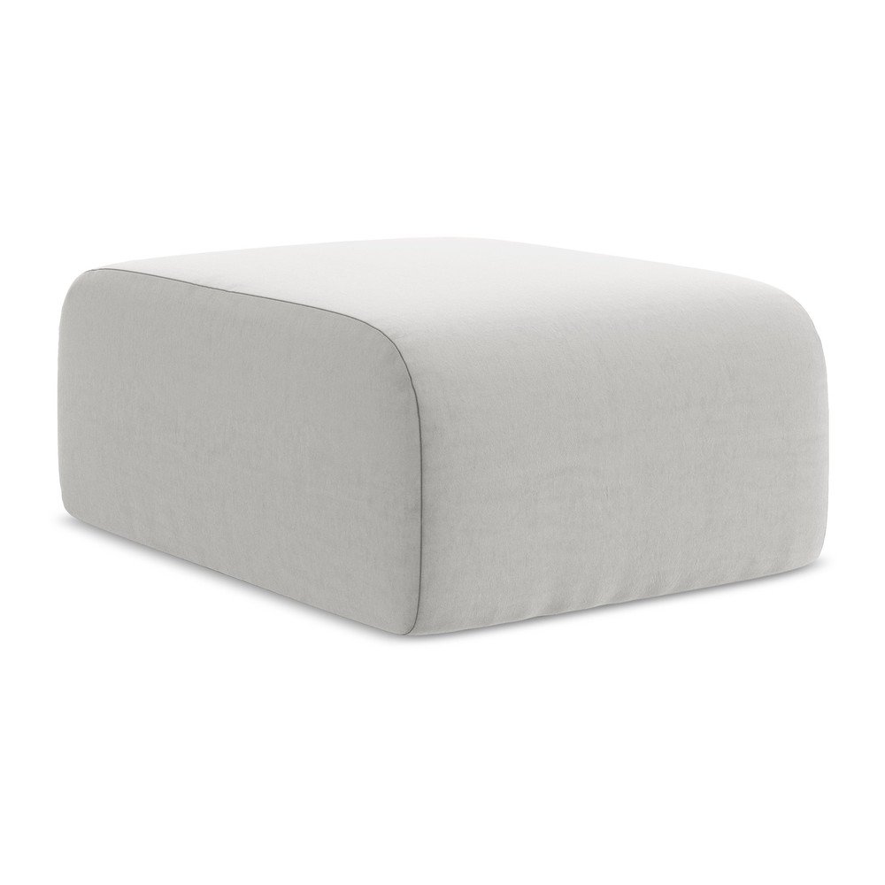 Svetlosivá zamatová podnožka Lani – Makamii