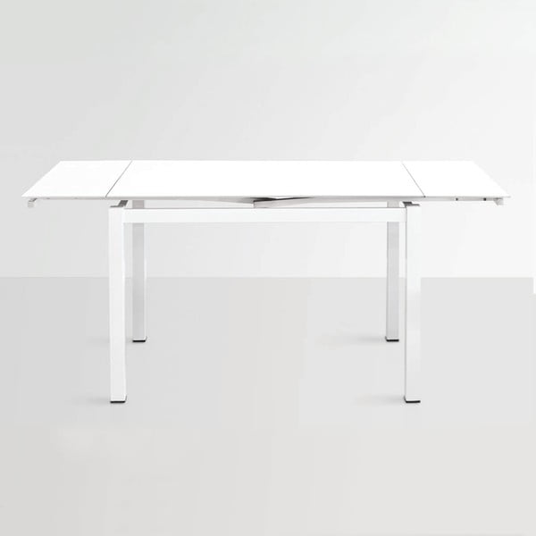 Rozkladací jedálenský stôl Queen, 110-170 cm, biely