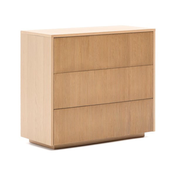 Komoda v dekore duba v prírodnej farbe 90x79x50 cm Helvine – Kave Home-image-2