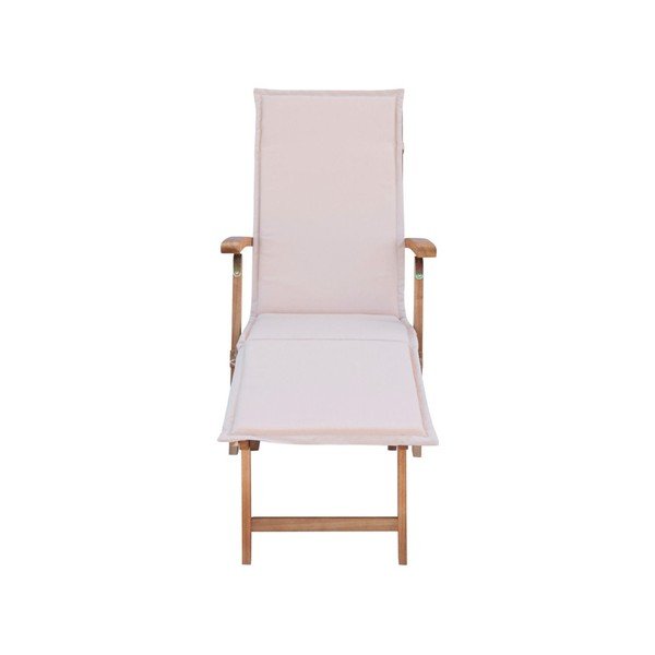 Biele záhradné ležadlo z agátového dreva SOB Garden-image-1