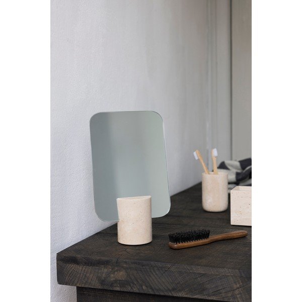 Kozmetické zrkadlo 18x30 cm Travertine – Mette Ditmer Denmark-image-1