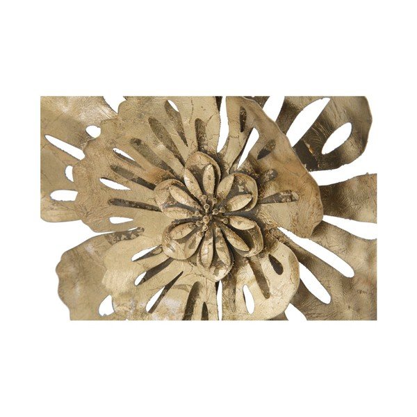 Železná nástenná dekorácia v zlatej farbe Mauro Ferretti Luxy Natura-image-1