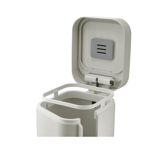 Béžový pedálový oceľový odpadkový kôš 40 l Porta – Joseph Joseph-image-4