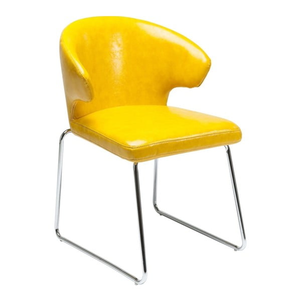 Žltá jedálenská stolička Kare Design Atomic