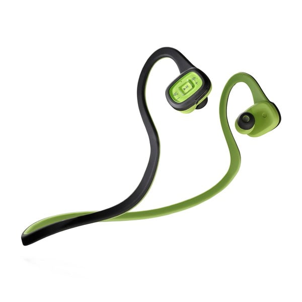 Čierno-zelené športové bezdrôtové In-ear slúchadlá CellularLine SCORPION, Bluetooth