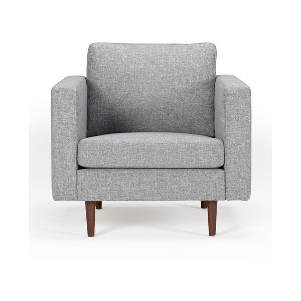 Sivé kreslo Kragelund Otto