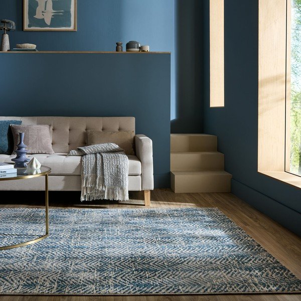 Modrý koberec 120x160 cm Lua Abstract – Flair Rugs-image-1
