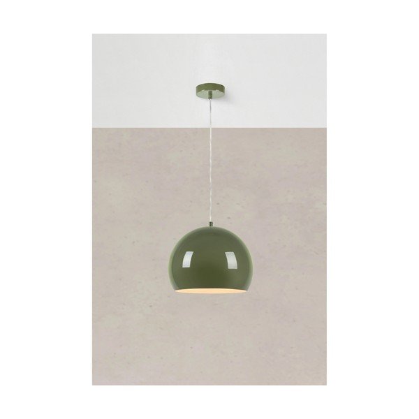 Zelené závesné svietidlo s kovovým tienidlom ø 28 cm Pop – Markslöjd-image-1
