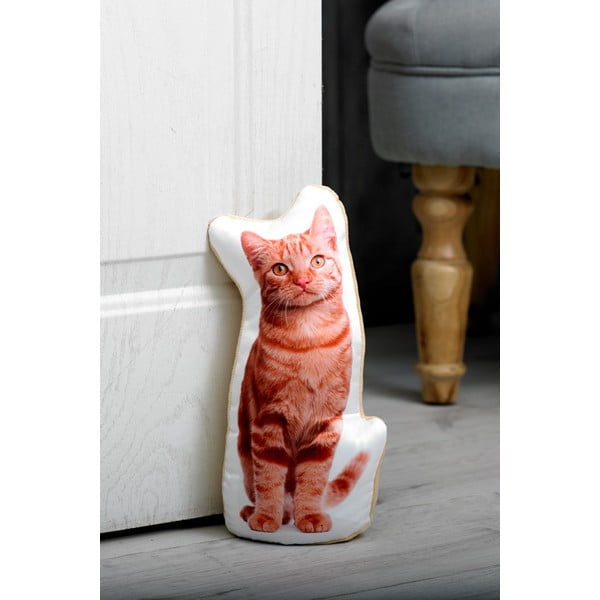 Zarážka do dverí s potlačou ryšavej mačky Adorable Cushions