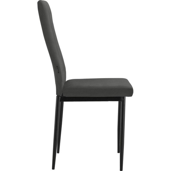 Čierna jedálenská stolička z imitácie kože Kelly – Støraa-image-2