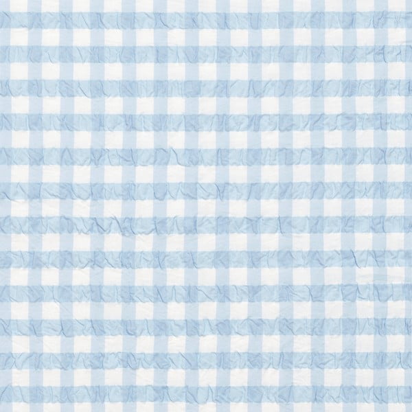 Bielo-svetlomodré krepové obliečky na jednolôžko 140x200 cm Bæk&Bølge – JUNA-image-2