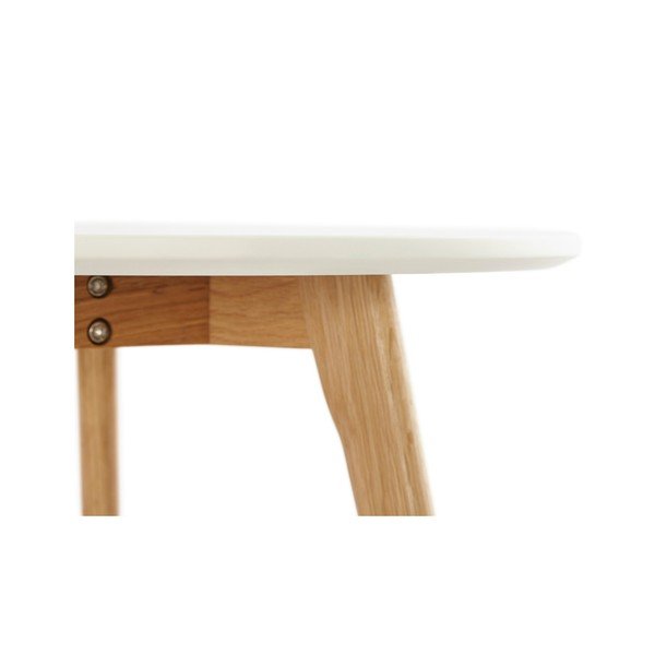 Súprava 2 odkladacích stolíkov s bielou doskou Kokoon Espino-image-4