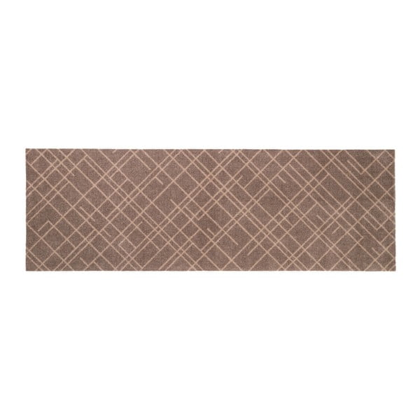Hnedo-béžová rohožka Tica copenhagen Lines, 67 × 200 cm