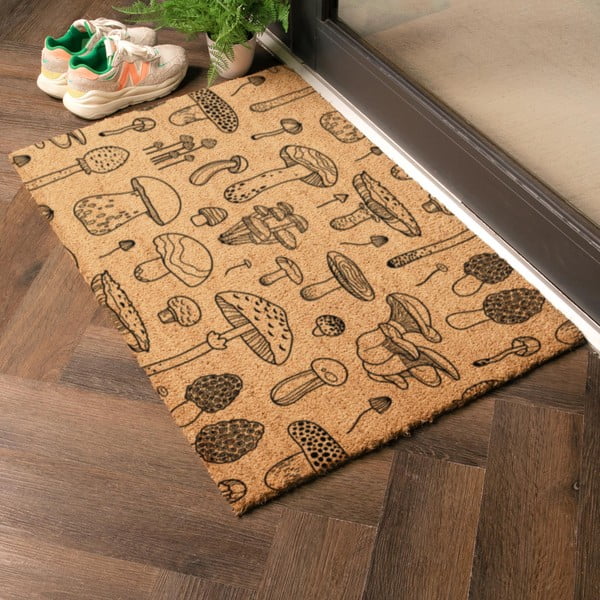 Rohožka z kokosového vlákna 40x60 cm Mushrooms – Artsy Doormats-image-1