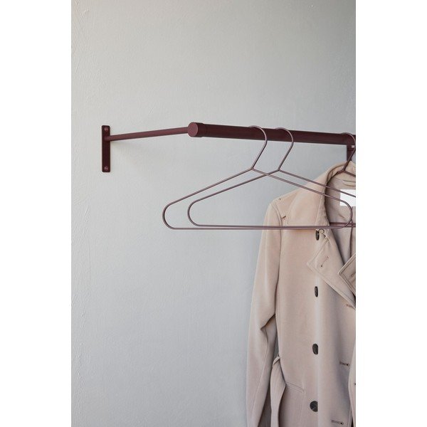 Vínovočervený nerezový nástenný vešiak 90 cm Hang-It – Mette Ditmer Denmark-image-4