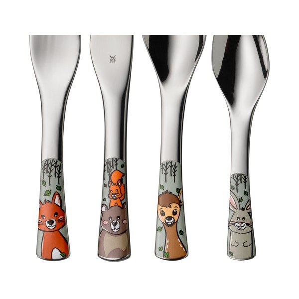Antikoro detský príbor 4 ks v striebornej farbe Forest Friends – WMF-image-2