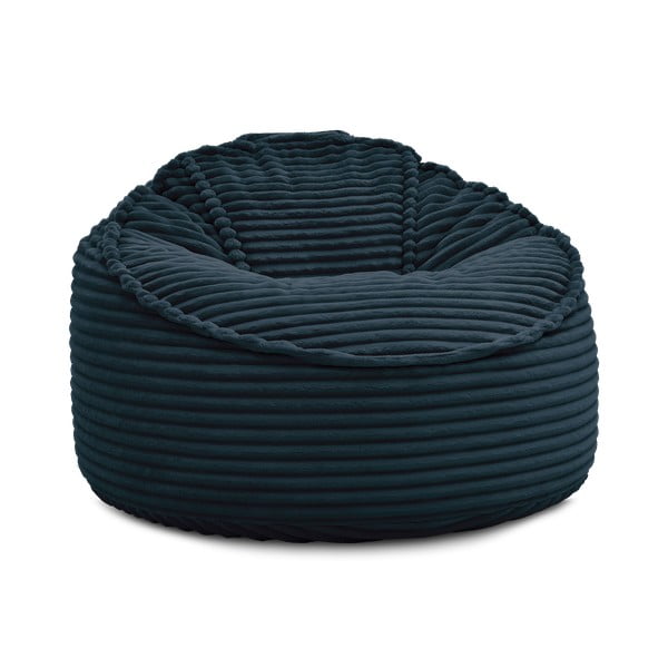 Tmavomodrý menčestrový sedací vak Socrate – Bobochic Paris-image-3