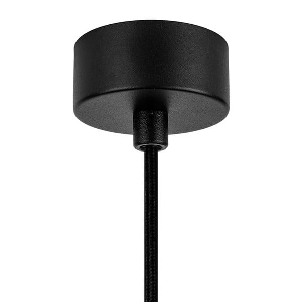 Čierne závesné svietidlo s vnútrom v medenej farbe Sotto Luce Awa Matte-image-2