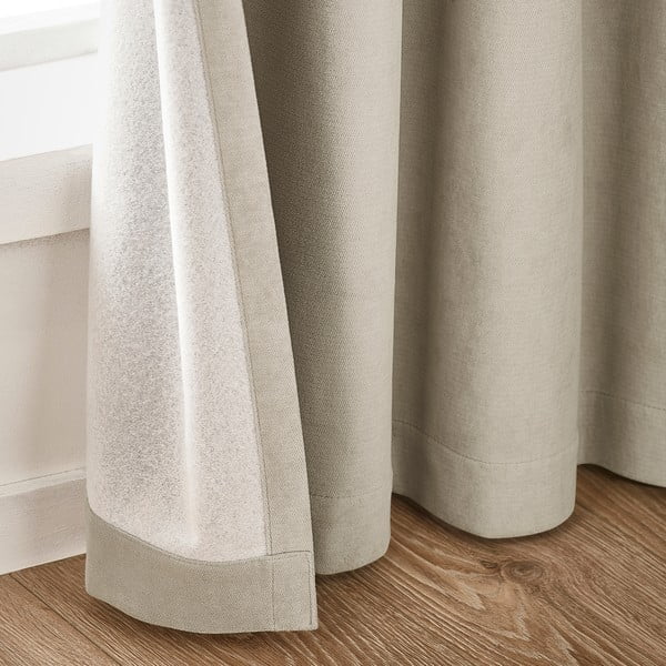 Béžové zatemňovacie závesy v súprave 2 ks 117x137 cm Wilson – Catherine Lansfield-image-2
