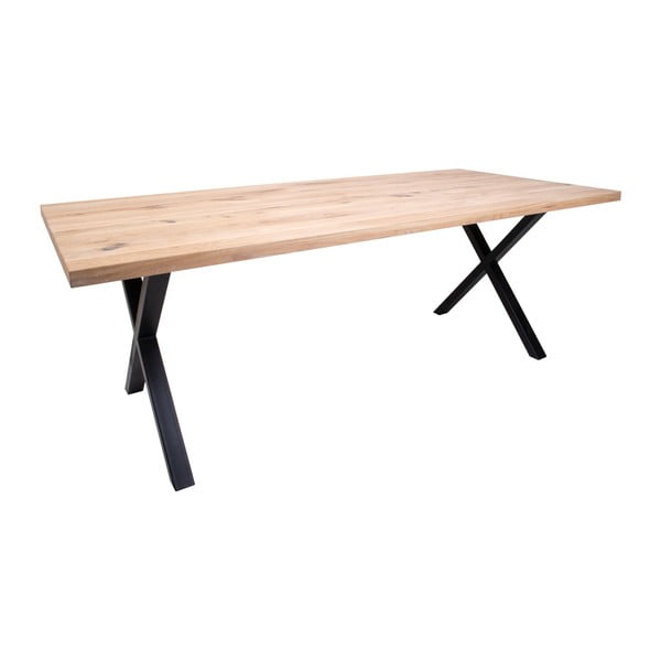 Jedálenský stôl z dubového dreva House Nordic Montpellier White Oiled Oak, 200 × 95 cm