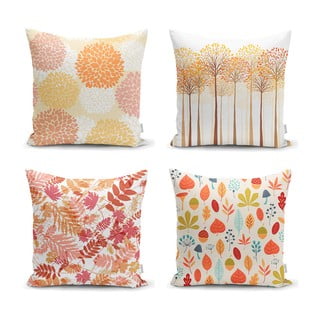 Súprava 4 obliečok na vankúše Minimalist Cushion Covers Autumn Design, 45 x 45 cm