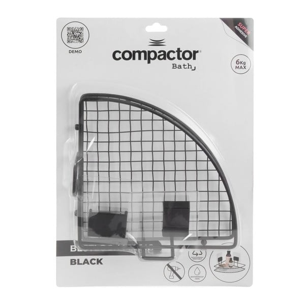 Samodržiaca rohová kúpeľňová polička Compactor Magic Bath-image-4