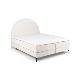 Béžová boxspring posteľ s úložným priestorom 180x200 cm Sunrise – Cosmopolitan Design