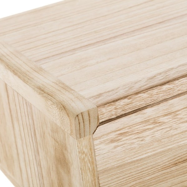 Nočný stolík z exotického dreva v prírodnej farbe Natural Way - Casa Selección-image-1