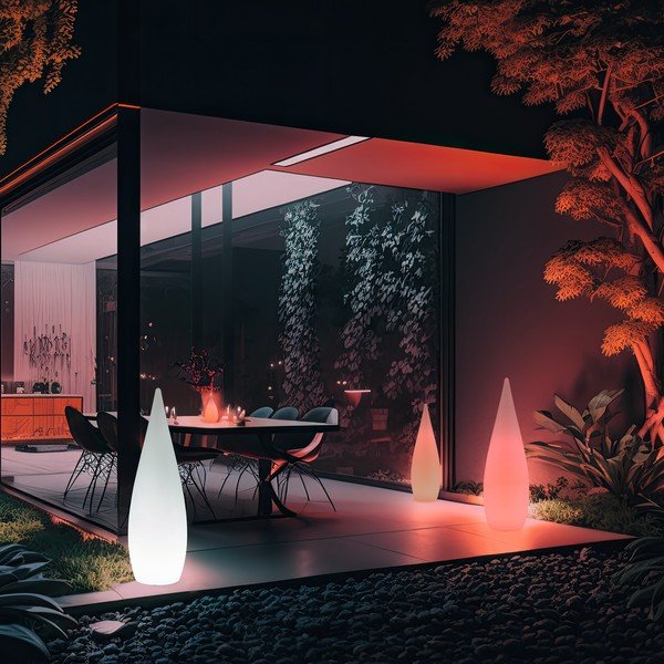 Vonkajšie svietidlo na diaľkové ovládanie ø 37 cm Palmas – Reality-image-1