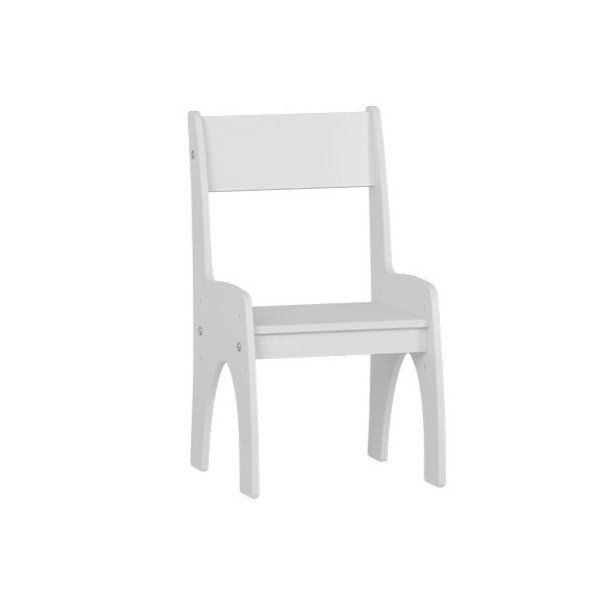 Biela detská stolička Klips – Pinio