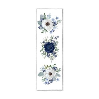 Modro-biely behúň na stôl 140x45 cm - Minimalist Cushion Covers