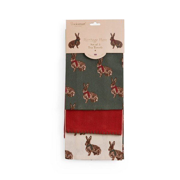 Utierky v súprave 3 ks 45x65 cm Heritage Hare – Cooksmart ®