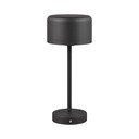 Matne čierna LED stmievateľná stolová lampa (výška 30 cm) Jeff – Reality