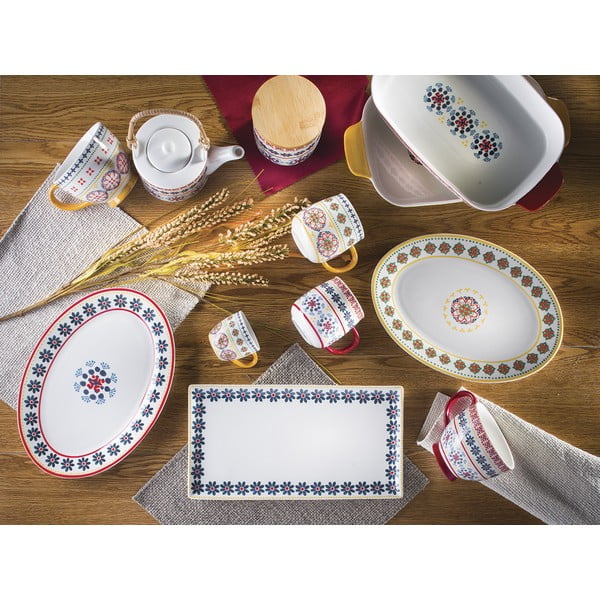 Porcelánový servírovací tanier Villa Altachiara Gardeny, 29,5 x 21 cm-image-1