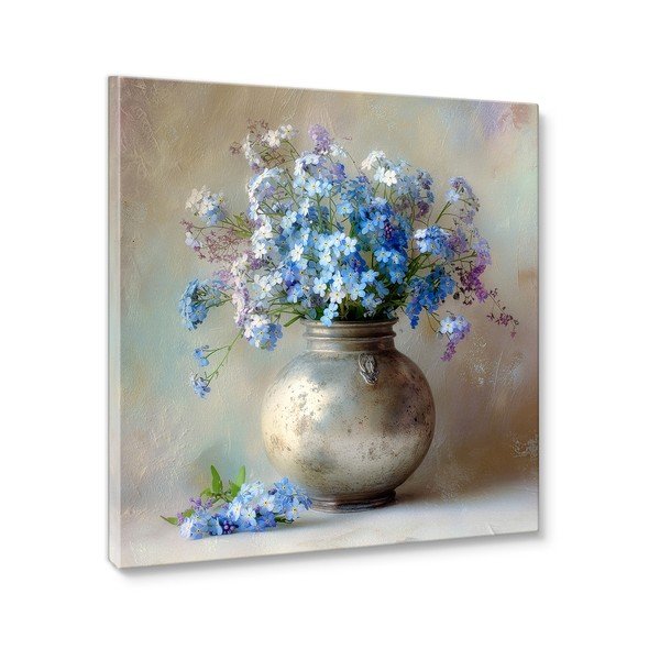 Tlačený obraz na plátne 32x32 cm Forget-me-not – Styler-image-4
