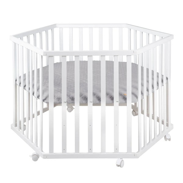 Biela detská ohrádka 112x97 cm Roba style – Roba-image-2