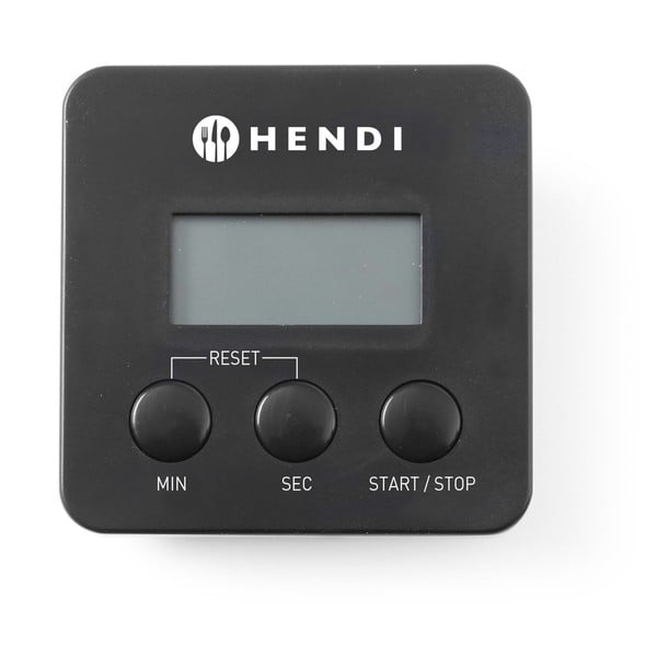 Čierna digitálna minútka s magnetom Hendi
