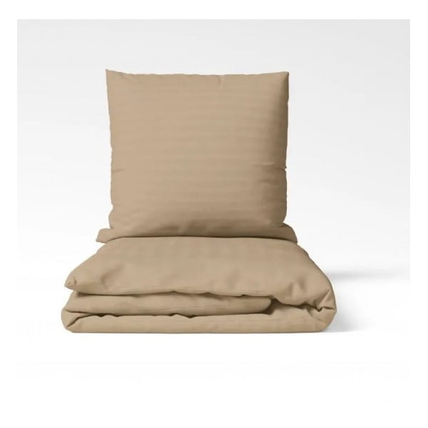 Béžové obliečky na jednolôžko z bavlneného saténu 140x200 cm Lilyum – Mijolnir-image-3