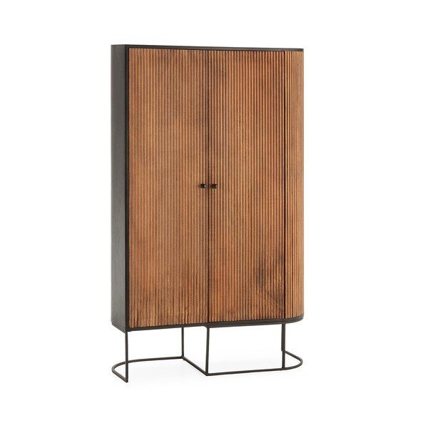 Komoda z mangového dreva v prírodnej farbe 100x165x40 cm Curve – MOME