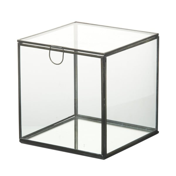 Sklenený úložný box Parlane Glass, 18 cm